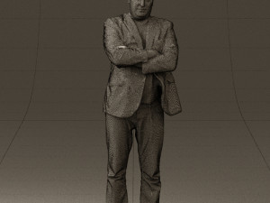 man in black top jeans 0565 Model 3D