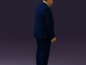 man in blue suit 0566 3D Model