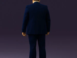 man in blue suit 0566 3D Model