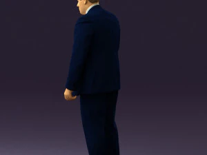 man in blue suit 0566 3D Model