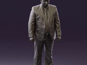 man in blue suit 0566 3D Model
