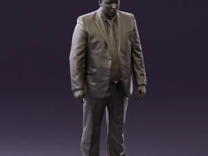 man in blue suit 0566 3D Model