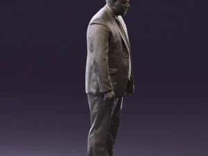 man in blue suit 0566 3D Model