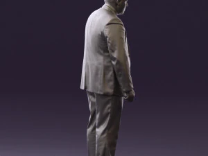 man in blue suit 0566 3D Model
