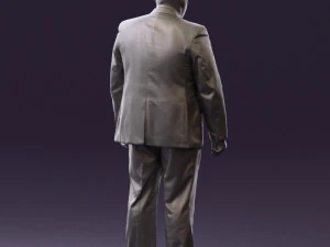 man in blue suit 0566 3D Model