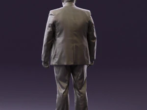 man in blue suit 0566 3D Model