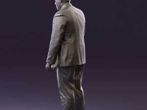 man in blue suit 0566 3D Model