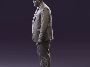 man in blue suit 0566 3D Model