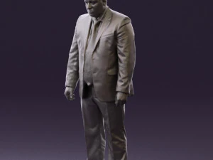 man in blue suit 0566 3D Model