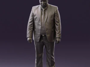 man in blue suit 0566 3D Model