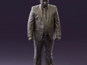 man in blue suit 0566 3D Model