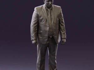 man in blue suit 0566 3D Model