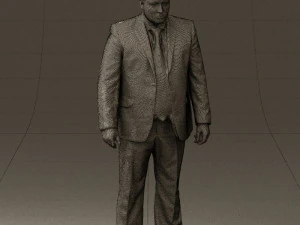 man in blue suit 0566 3D Model