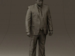 man in blue suit 0566 3D Model