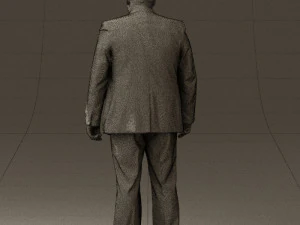 man in blue suit 0566 3D Model