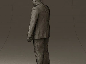 man in blue suit 0566 3D Model