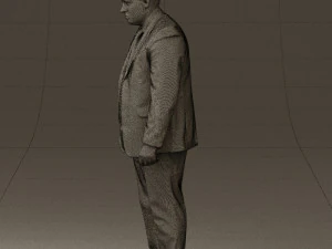 man in blue suit 0566 3D Model