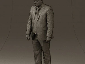 man in blue suit 0566 3D Model