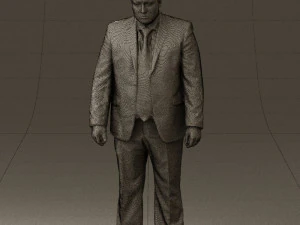 man in blue suit 0566 3D Model