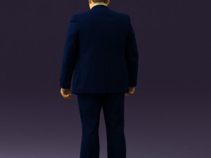 man in blue suit 0566 3d print ready 3D Принт Модель