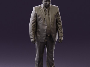 man in blue suit 0566 3d print ready 3D Принт Модель