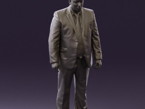 man in blue suit 0566 3d print ready 3D Принт Модель