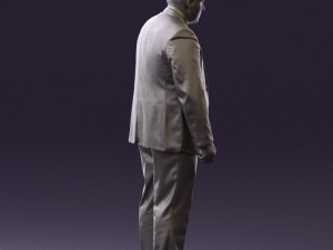 man in blue suit 0566 3d print ready 3D Принт Модель