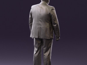 man in blue suit 0566 3d print ready 3D Принт Модель