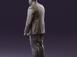 man in blue suit 0566 3d print ready 3D Принт Модель