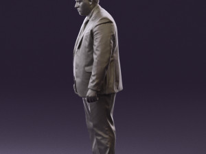 man in blue suit 0566 3d print ready 3D Принт Модель