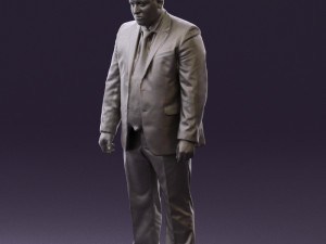 man in blue suit 0566 3d print ready 3D Принт Модель