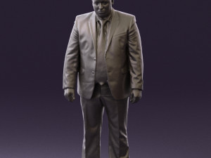 man in blue suit 0566 3d print ready 3D Принт Модель