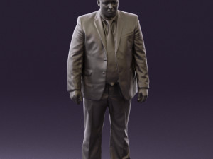 man in blue suit 0566 3d print ready 3D Принт Модель