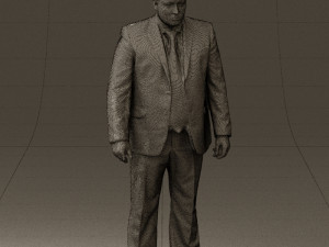 man in blue suit 0566 3d print ready 3D Принт Модель