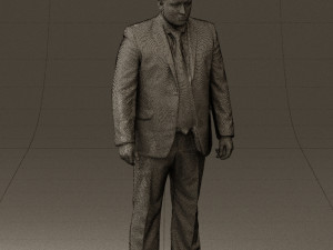 man in blue suit 0566 3d print ready 3D Принт Модель