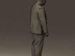 man in blue suit 0566 3d print ready 3D Принт Модель