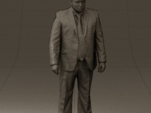 man in blue suit 0566 3d print ready 3D Принт Модель