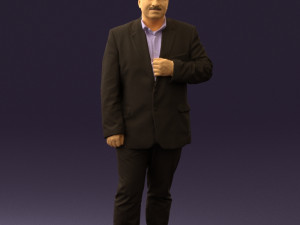 man in dark gray suit 0568 3d print ready 3D Print Model