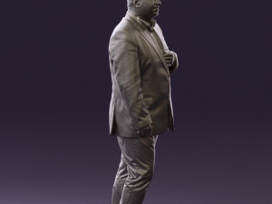man in dark gray suit 0568 3d print ready 3D Print Model
