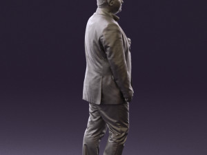 man in dark gray suit 0568 3d print ready 3D Print Model