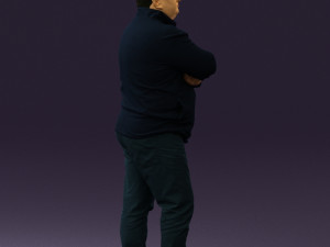 man in dark blue jacket 0579 3d print ready Modèles 3D en vedette
