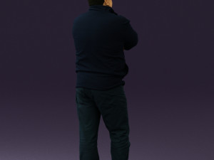 man in dark blue jacket 0579 3d print ready Modèles 3D en vedette