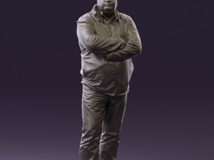 man in dark blue jacket 0579 3d print ready Modèles 3D en vedette