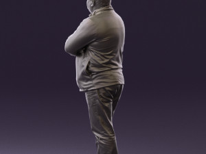 man in dark blue jacket 0579 3d print ready Modèles 3D en vedette