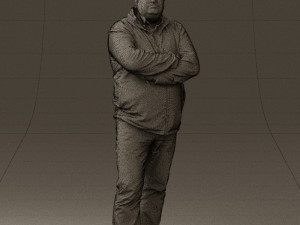 man in dark blue jacket 0579 3d print ready Modèles 3D en vedette