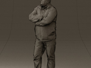 man in dark blue jacket 0579 3d print ready Modèles 3D en vedette