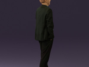 man in opened suit 0571 3D Модель