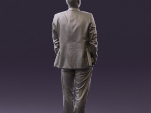 man in opened suit 0571 3D Модель