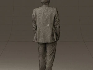 man in opened suit 0571 3D Model