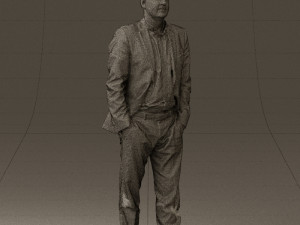 man in opened suit 0571 3d print ready 3D प्रिंट मॉडल